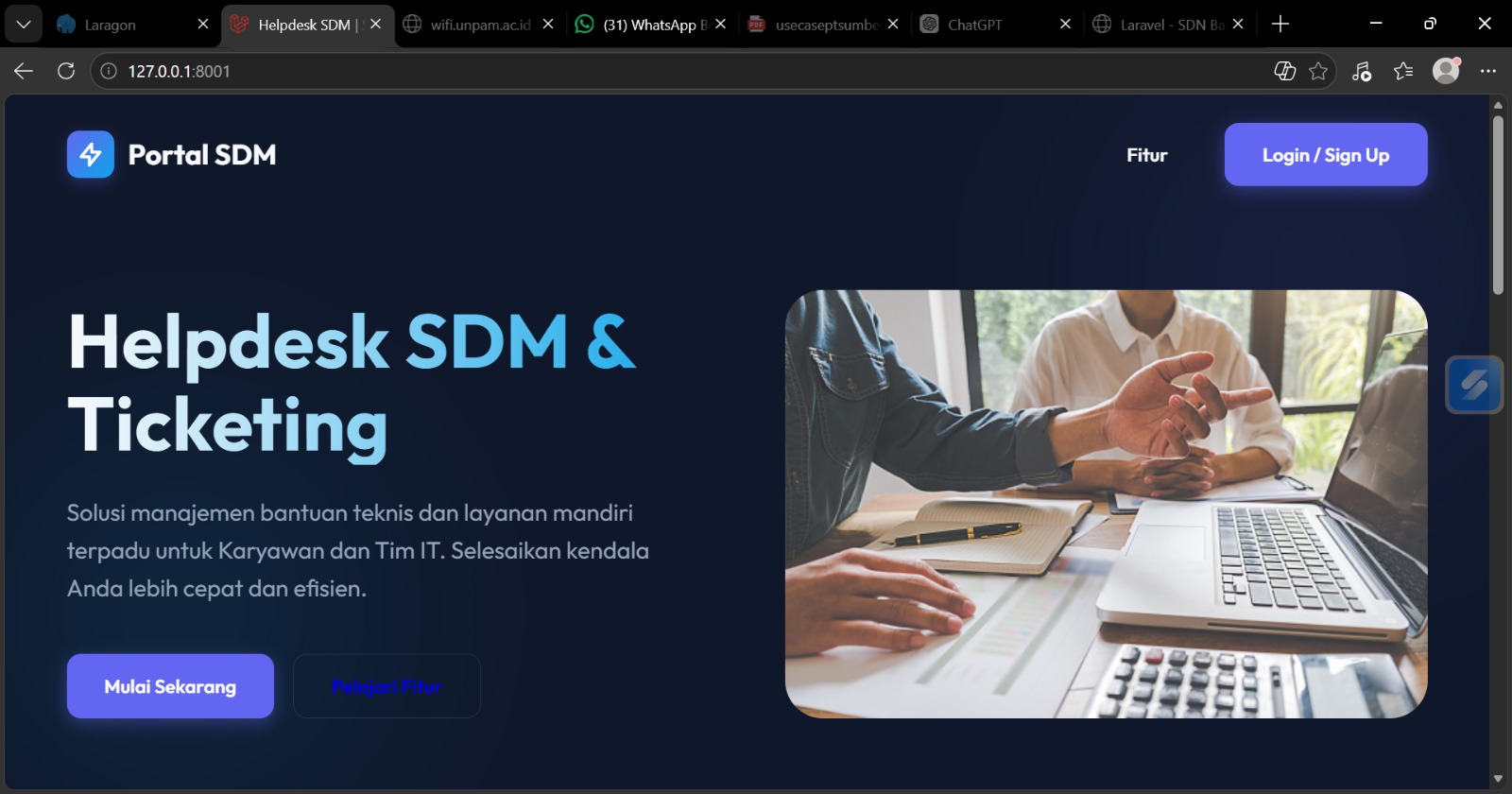 Helpdesk dan ticketing PT. Sumberdaya Dian Mandiri